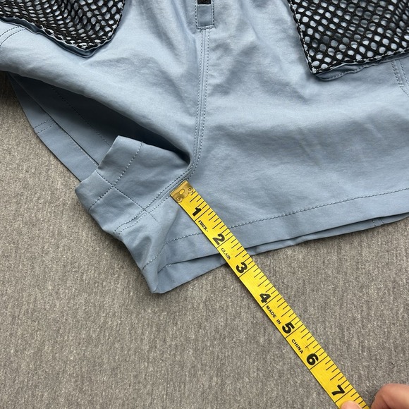 Free People FP Movement Belted Shorts Blue Womens Small Cargo Elastic Waist - Picture 5 of 14